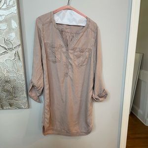Express blush shirt dress sz Small